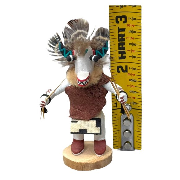 Authentic Native American White Ogre Kachina Doll Collectible Art Signed S Cerno - Picture 6 of 7